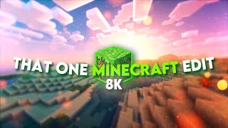 8k That One Minecraft Edit  Aria Math [upl. by Silsbye]