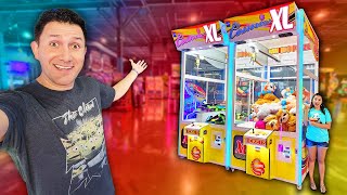 We Played EVERY Claw Machine in this GIANT Arcade [upl. by Lyda]