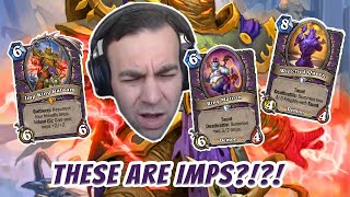 The Craziest Imp King Rafaam Deck in Arena History  Hearthstone Arena [upl. by Zarla]