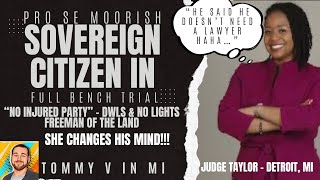 Ep 118 Moorish Freeman Sovereign Citizen gets his mind changed Full bench trial court SovCit [upl. by Rats]