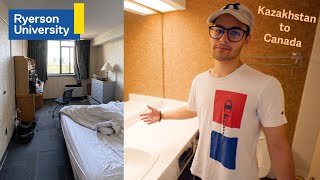 College Move In Dorm Tour Ryerson University  多伦多Ryerson大学新生宿舍一览 [upl. by Einnil]