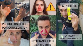 Triángulo de la MUE3TE La mejor NAVAJA de rescate Congelación dedos Mix Shorts 15 [upl. by Chase541]