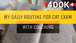 My Daily Routine for CAT Preparation  CAT Preparation Schedule [upl. by Auliffe]