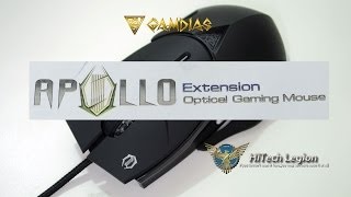 GAMDIAS APOLLO Extension Optical Gaming Mouse Unboxing  Review [upl. by Enybor27]