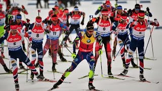 IBU World Championships Mass Start Men Holmenkollen  13032016 [upl. by Yrennalf]