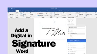 How to Add a Digital Signature in an MS Word Document  how to create digital signature in word [upl. by Llennod473]