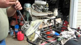 1964 Sea King 5hp tune up video 7 water pump [upl. by Caras868]