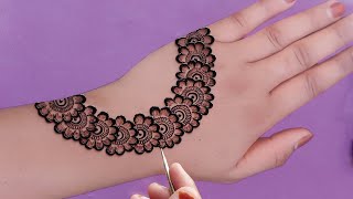 Very beautiful stylish mehndi design  easy arabic mehndi  mehndi ka design  mehndi design mehndi [upl. by Tolkan729]