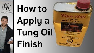 How to Apply A Tung Oil Finish Part 2 [upl. by Aerdnaed]