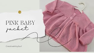 PINK BABY JACKET  DIY [upl. by Salomone]