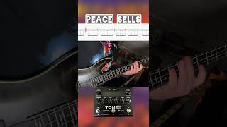 Peace Sells  Megadeth bass tabs lesson schecter guitar music tonex [upl. by Otreblide964]