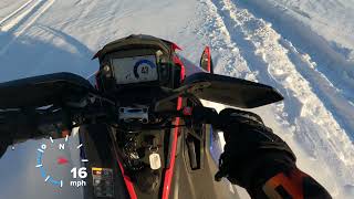 Riding a 2022 Polaris XCR 850 MATRYX [upl. by Barker960]