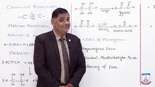 Class 10  Chemistry  Chapter 12  Lecture 07 Chemical Reaction amp Uses of Alkynes  Allied Schools [upl. by Airbas761]