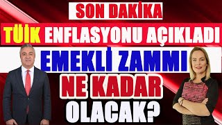 CANLI Son Dakika Tüik Enflasyonu Açıkladı Emekli Zammı Ne Olacak [upl. by Akcirahs]