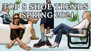 Top 8 shoe trends for Spring 2024│Fashionable womens shoes [upl. by Thornburg]