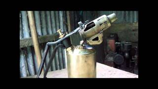 How to start a paraffin blow lamp [upl. by Noimad]