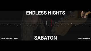 SABATON  ENDLESS NIGHT  TAB GUITAR [upl. by Adim]