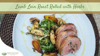 Lamb Loin Roast Rolled with Herbs  Recipe [upl. by Arri762]