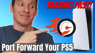 GET FASTER PS5 INTERNET GAMING SPEED  PORT FORWARDING EXPLAINED 2024 [upl. by Clim535]