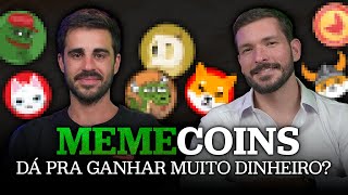 DÁ PARA GANHAR MUITO DINHEIRO COM MEMECOINS  As criptomoedas que podem explodir em 2024 [upl. by Atilegna]