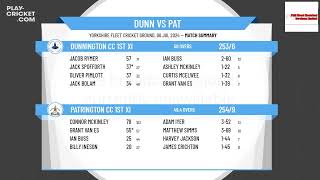 Dunnington CC 1st XI v Patrington CC 1st XI [upl. by Cornall]