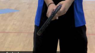 Racquetball Grip Kris Odegard shows you how to hold your racquet [upl. by Ybrek970]