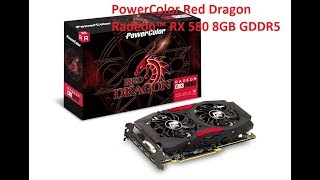 RX 580 8GB PowerColor Red Dragon Radeon™ GDDR5 обзор и мини тест [upl. by Rod936]