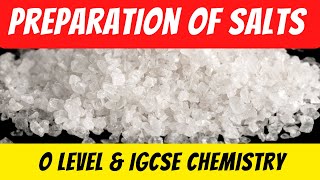 Preparation of salts O level  IGCSE Chemistrysoluble and insoluble salts [upl. by Arries711]