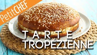 Tarte tropézienne um brioche recheado da cidade de SaintTropez [upl. by Monahon]