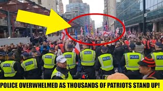 UK POLICE OVERWHELMED AS BRITISH PATRIOTS SHOW UP IN THE TENS OF THOUSANDS [upl. by Noicnecsa]