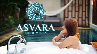 Asvara Villa Ubud Bali Jacuzzi On The Pool [upl. by Neda941]