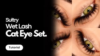 DIY LASH EXTENSIONS  Wispy Mega Volume Cat Eye Detailed amp Beginner Friendly Erica Danley [upl. by Borreri]