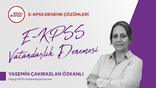 EKPSS Vatandaşlık Deneme Çözümü  Yasemin Özkanlı Hangi KPSS ekpss ekpss2024 [upl. by Dlarrej]