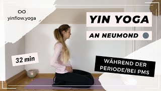 Yin Yoga an Neumond 🌚🧘🏼‍♀️ entspannendes Yoga während der Periode amp bei PMS  30 min  yinflowyoga [upl. by Bellaude202]