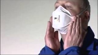 3M Flat Fold Particulate Respirator 9322 P2 valved [upl. by Lillis473]