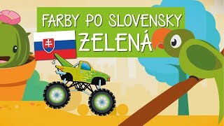 🇸🇰️️ Farby po slovensky ZELENÁ 💚🐸🐛🍀🥦 Farby pre deti ForMySonSK [upl. by Yzzo363]