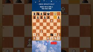 Morphy Paul vs Bottin AParis Paris it 1858 chessroyaltybilly paulmorphy chessgames shorts [upl. by Schurman531]