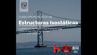 Sesión 3  Curso Propedéutico quotIntroducción a Estructuras Isostáticasquot [upl. by Huntington95]