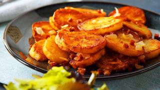 PanFried Potatoes Made From Parboiled Potatoes The Perfect Side For Any Meal [upl. by Wyne849]