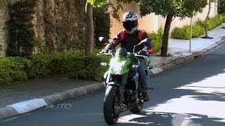 Moto mostra nova Kawasaki ER6n [upl. by Dulcine]