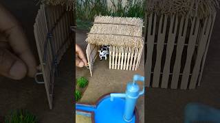 How to make cow shed roof  Rural house mini project [upl. by Scottie971]