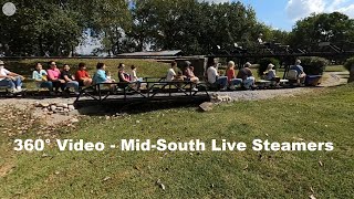 360° Video  MidSouth Live Steamers  Maury County Park Columbia Tennessee [upl. by Mozza445]