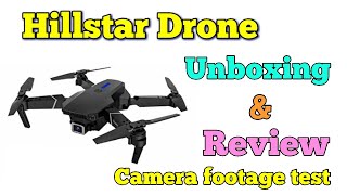 HILLSTAR Foldable Drone with Visual Hovering with 1800Mah Battery WiFi FPV 4Axis with amp 2 Batteries [upl. by Ivey]