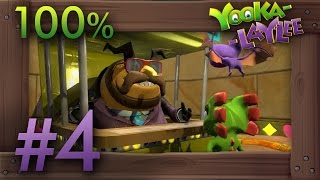 YookaLaylee 100 Walkthrough Part 4  World 4 Capital Cashino 1 All Quills Pagies amp Secrets [upl. by Heddi]