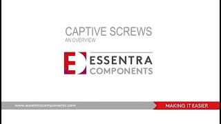 Captive Screws  An Overview [upl. by Bannasch615]