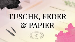 Kalligrafie für Anfänger  Tusche Feder und Papier [upl. by Ttirrem]