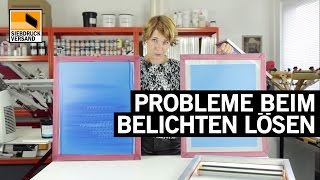 Probleme beim Beschichten  Belichten von Emulsion lösen  Siebdruck [upl. by Aicac308]