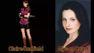 Character and Voice Actor  Resident Evil 2  Claire Redfield  Alyson Court [upl. by Rattray733]