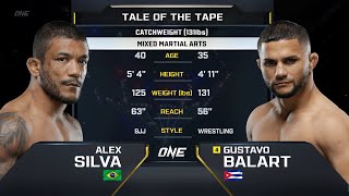 Alex Silva vs Gustavo Balart  ONE Championship Full Fight [upl. by Adanar585]