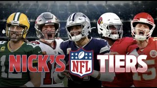 Nick Wright reveals his NFL Tiers ahead of Week 15  NFL  FIRST THINGS FIRST [upl. by Nnod647]